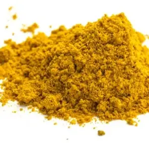 Das Bild zeigt einen Haufen gemahlenes Currypulver.